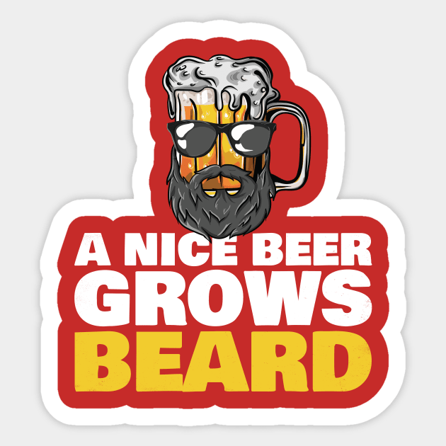 Funny Craft Beer Drunk Uncle Beard Bearded Druncle Sticker by Freid